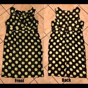 🖤Black and Green Polkadot Dress💚